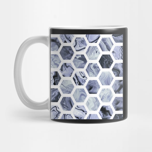 Grey hexagons by krinichnaya